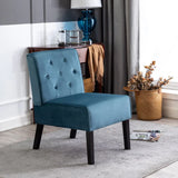 Reese - Living Room Armless Button Tufted Pattern Accent Chair (Set of 2) - Furniture Home Direct