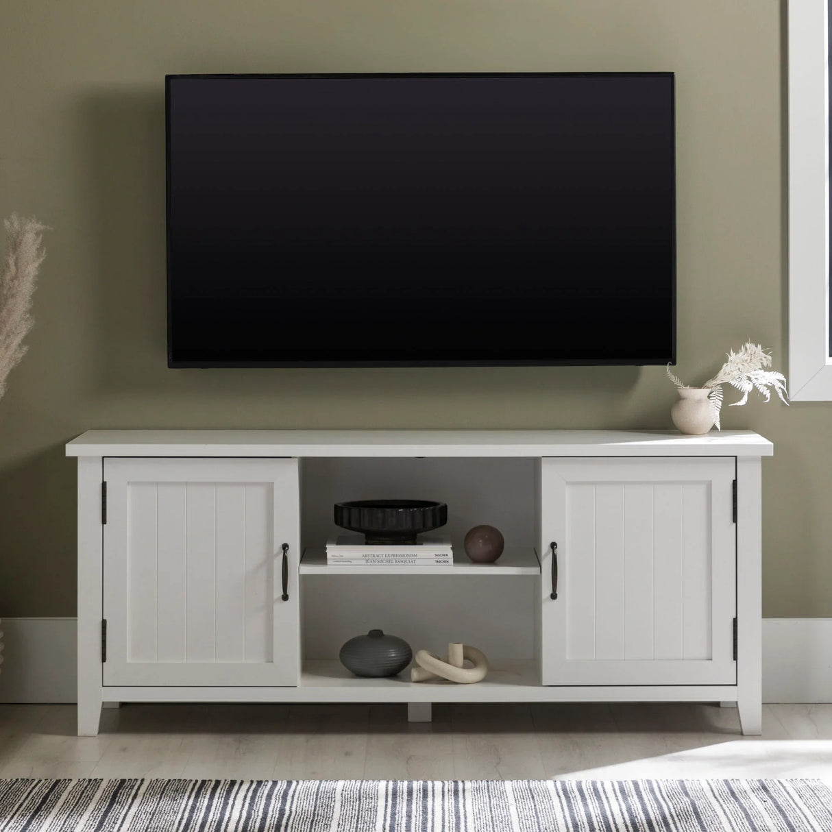 Classic Grooved Door TV Stand For Tvs Up To 65" - Furniture Home Direct