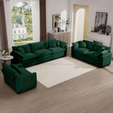 Elegant Corduroy Oversized Sectional Sofa Set With Deep Seats And Flexible Layout - Furniture Home Direct