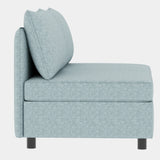 3 Piece Modular Living Room Set With Sofa, love seat and Chair, Sea Foam - Furniture Home Direct