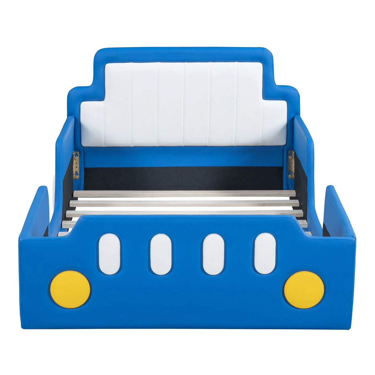 Race Car Shaped Platform Bed With Wheels - Furniture Home Direct