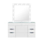 Elisa - Vanity Set With Stool And LED Bulbs - Furniture Home Direct