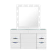 Elisa - Vanity Set With Stool And LED Bulbs - Furniture Home Direct