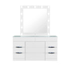 Elisa - Vanity Set With Stool And LED Bulbs - Furniture Home Direct
