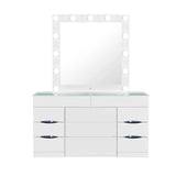 Elisa - Vanity Set With Stool And LED Bulbs - Furniture Home Direct