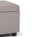 Hamilton - Upholstered Storage Ottoman - Furniture Home Direct
