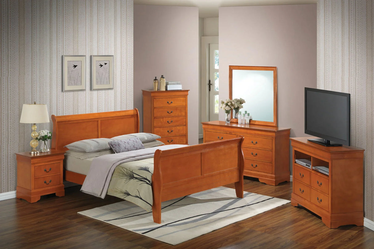 Panel Sleigh Bed - Furniture Home Direct