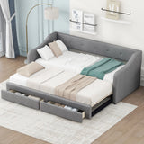 Upholstered Daybed With 2 Drawers - Furniture Home Direct