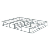 Twin XL Bed Foundation Foldable Metal Durable Frame Grey - Furniture Home Direct