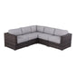 Luxurious Wicker Patio Sectional With Weather Resistant Sunbrella Cushions - Furniture Home Direct