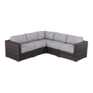 Luxurious Wicker Patio Sectional With Weather Resistant Sunbrella Cushions - Furniture Home Direct
