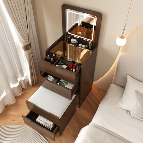 Vanity Desk with Flip Top Mirror - Furniture Home Direct