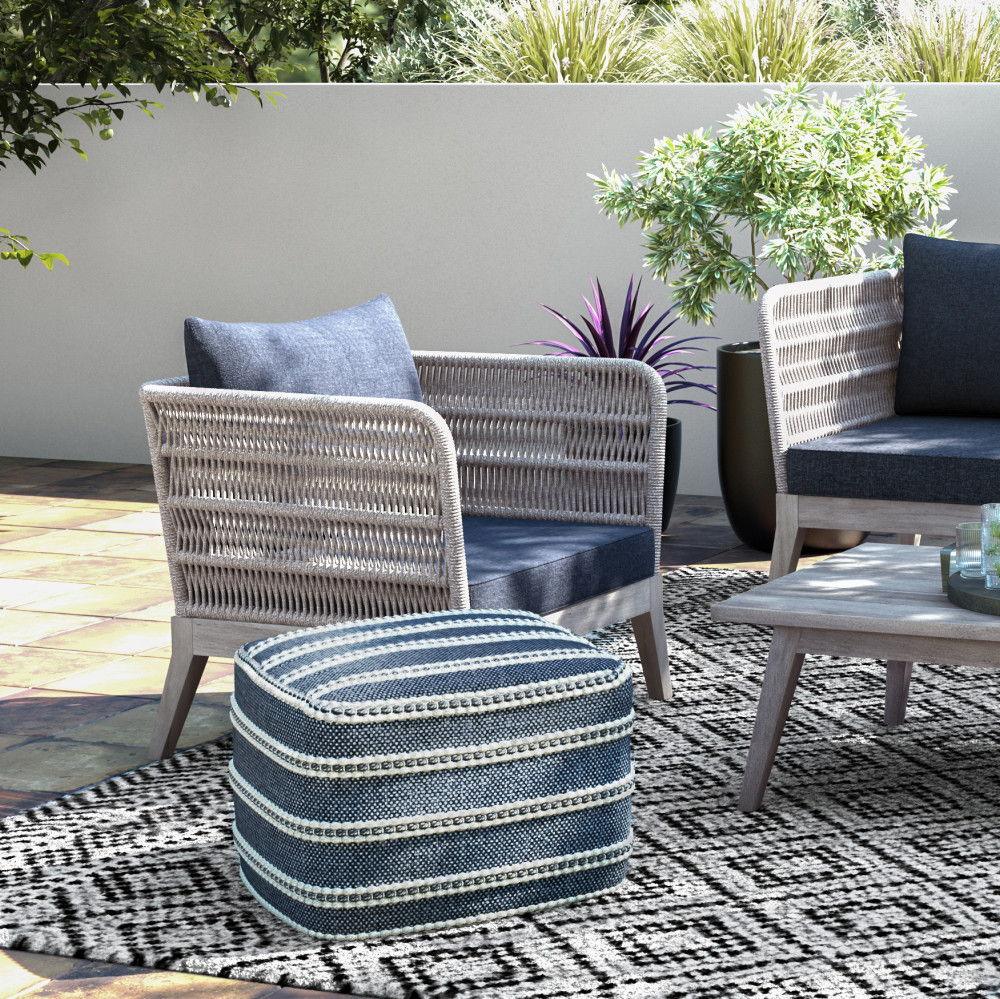 Santiago - Outdoor Conversation Chair - Slate Gray - Furniture Home Direct