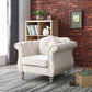 Chic Transitional Flared Arm Chair - Furniture Home Direct