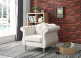 Chic Transitional Flared Arm Chair - Furniture Home Direct