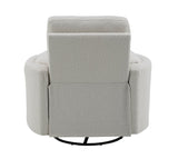Sagen - Chenille Glider Recliner With Swivel - Furniture Home Direct