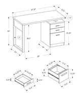 Computer Desk For Home Office Laptop, Left, Right Set - Up, Storage Drawers - Furniture Home Direct
