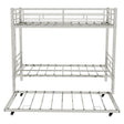 Bunk Bed For Kids, Convertible Frame With Ladders & Guardrail - Furniture Home Direct