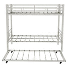 Bunk Bed For Kids, Convertible Frame With Ladders & Guardrail - Furniture Home Direct