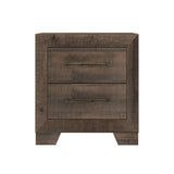 Plinz - 2 Drawer Nightstand - Brown - Furniture Home Direct