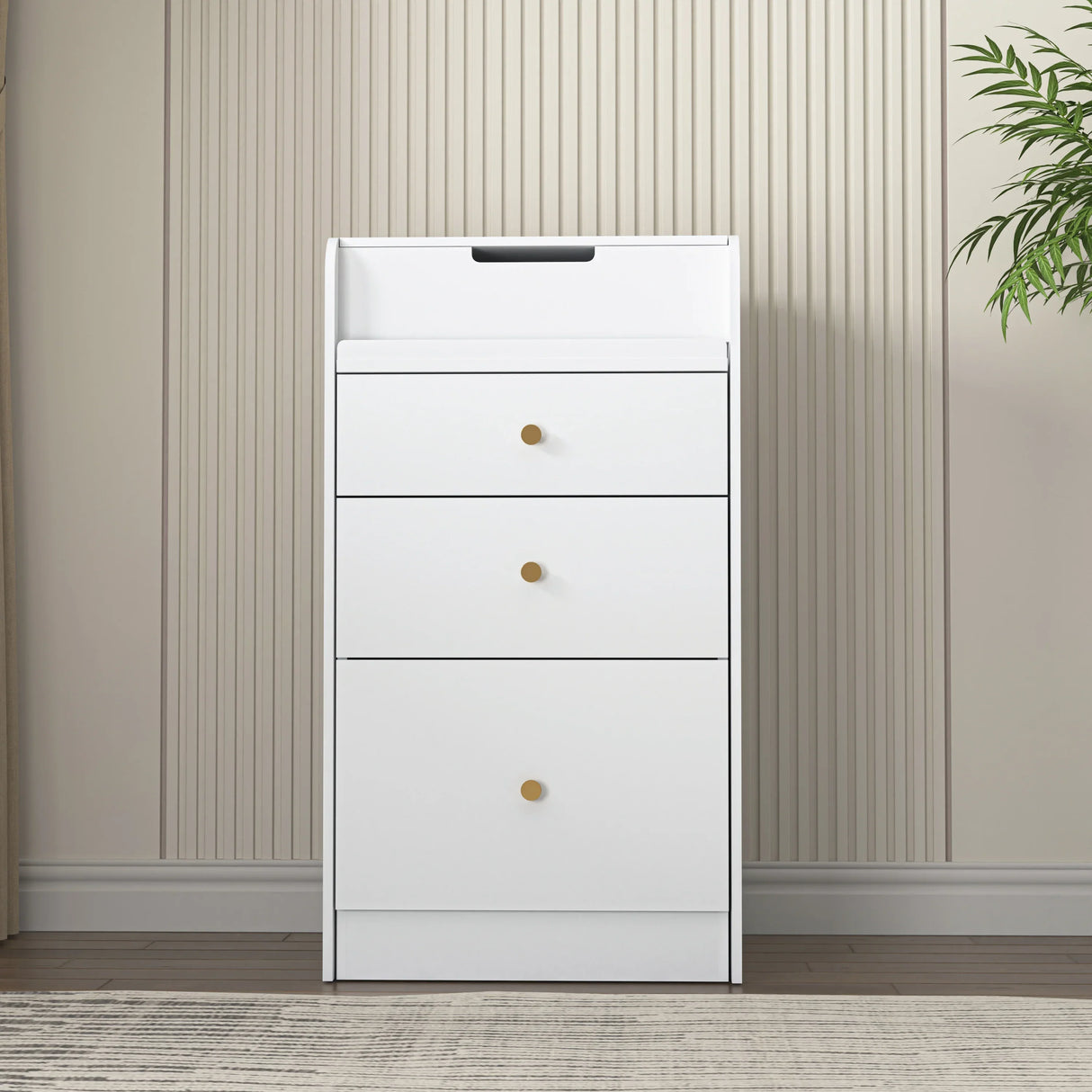Vanity Desk With Mirror Small Compact Modern Style White - Furniture Home Direct