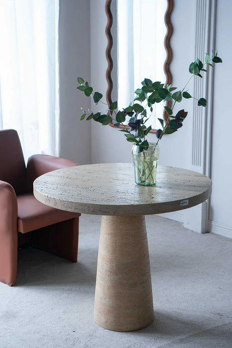 Round Dining Table With Pedestal Base - Furniture Home Direct