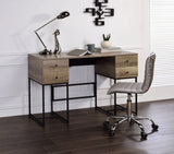 Desirre - Wirting Desk With USB Port - Oak - Furniture Home Direct