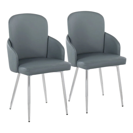 Dahlia - Contemporary, Dining Chair (Set of 2) - Furniture Home Direct