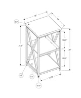3 Tier Accent Table, Side Marble Look Contemporary & Modern - Furniture Home Direct