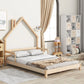 House-Shaped Headboard Bed With Handrails, Slats - Furniture Home Direct