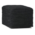 Fredrik - Handcrafted Square Pouf - Furniture Home Direct