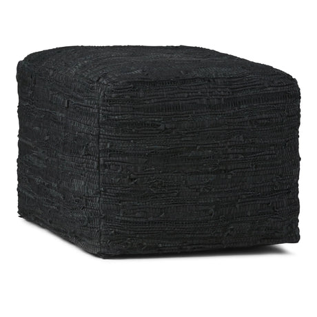 Fredrik - Handcrafted Square Pouf - Furniture Home Direct