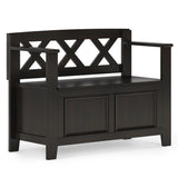Amherst - Small Transitional Entryway Storage Bench - Furniture Home Direct