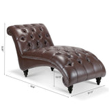 Tufted Armless Chaise Lounge - Furniture Home Direct