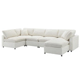 Modular Sectional Sofa With L Shaped Spacious Layout Beige - Furniture Home Direct