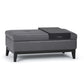 Oregon - Contemporary Storage Ottoman Bench With Tray - Furniture Home Direct