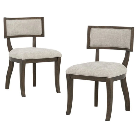 Marie - Upholstered Dining Chair (Set of 2) - Beige - Furniture Home Direct
