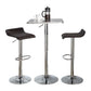 Ale - 3 Piece Bar Set Bistro Square Contemporary Adjustable Oval Footrest - Furniture Home Direct