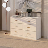 Modern Drawer Dresser For Bedroom, Ample Storage Wide Chest Of Drawers - Furniture Home Direct