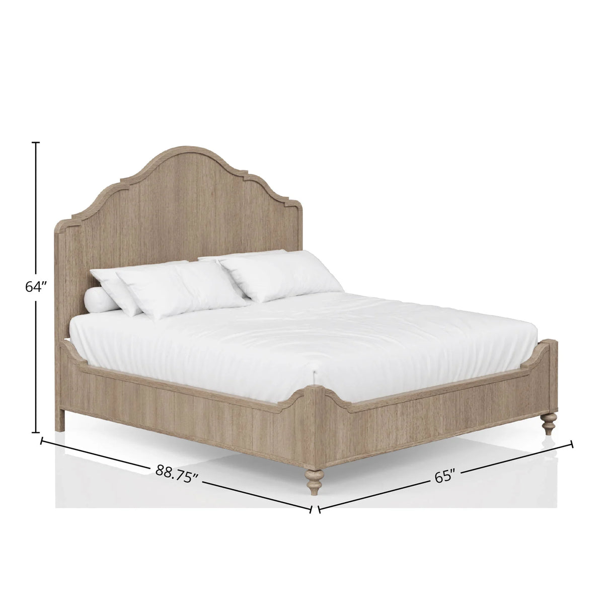 Elegant Design Panel Bed With Transitional Casual Design - Furniture Home Direct
