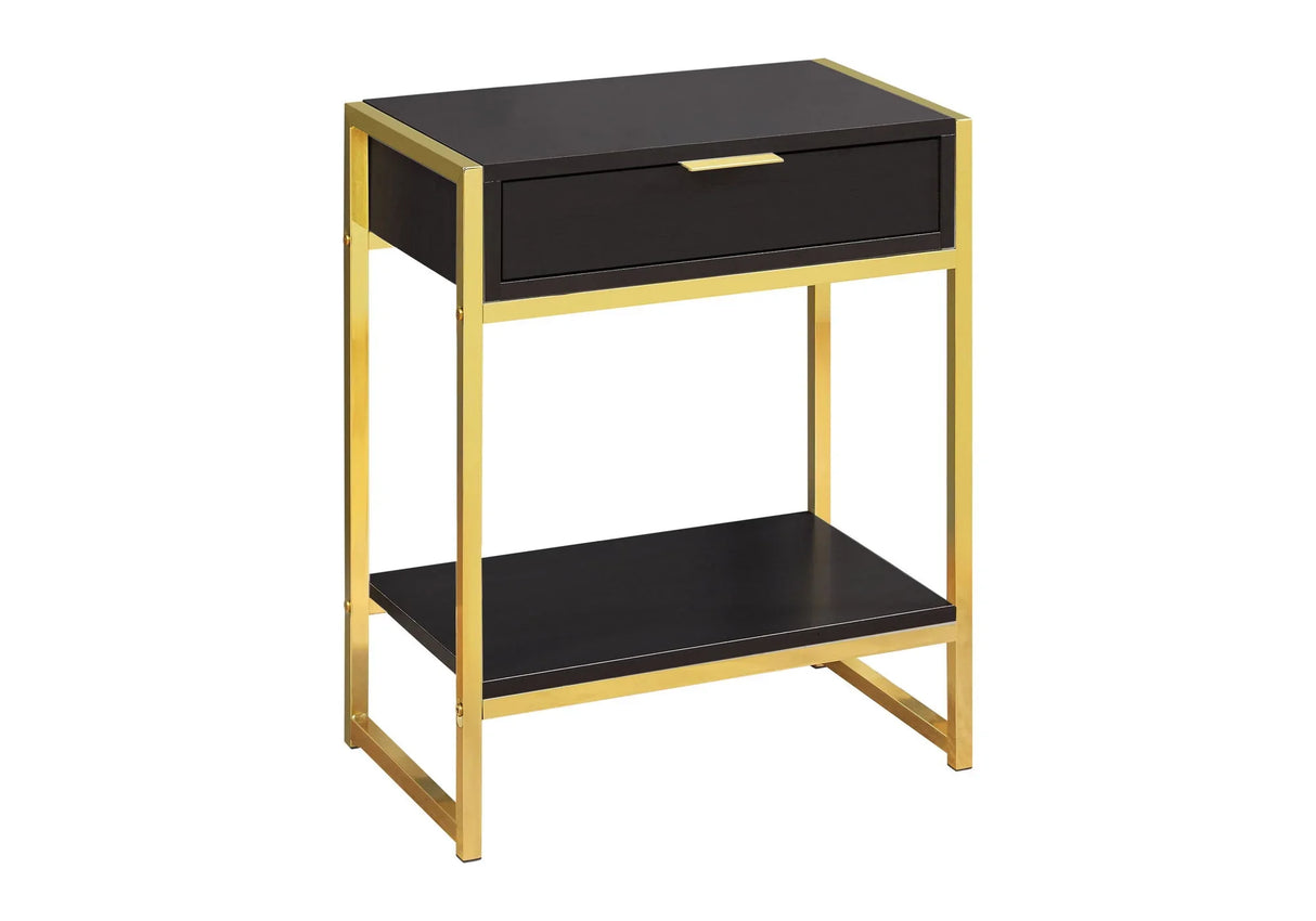 Accent Side Table, Storage Drawer, Spacious Tabletop - Furniture Home Direct