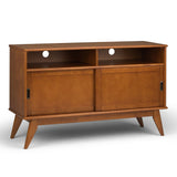 Draper - Handcrafted Mid Century Low TV Media Stand - Furniture Home Direct