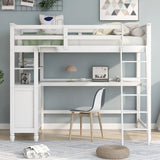 Loft Bed With Drawers With Desk And Shelves - Furniture Home Direct