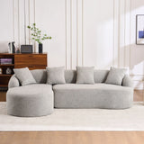 Combined Sofa With 4 Pillows - Furniture Home Direct