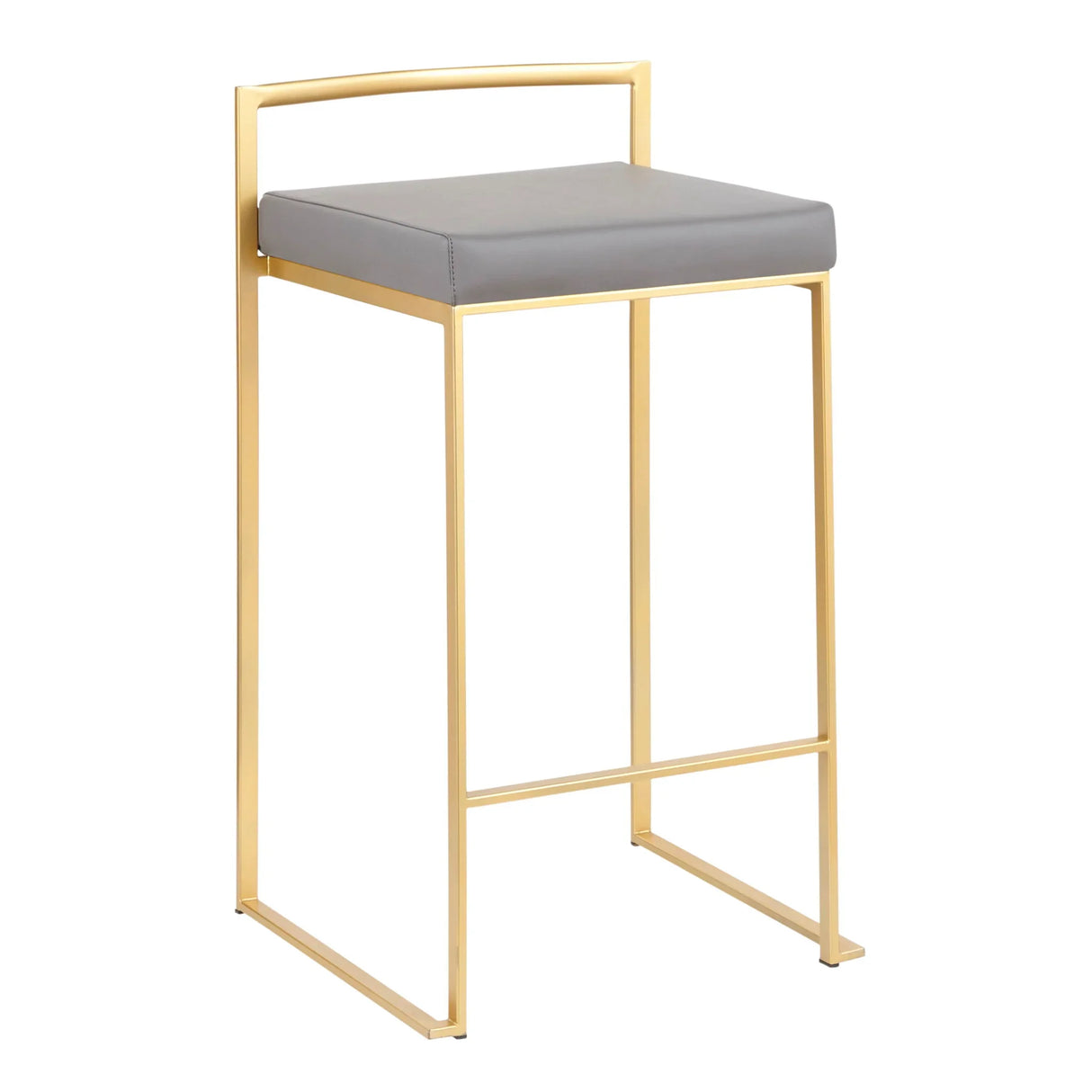 Fuji - Contemporary / Glam Design Counter Stool (Set of 2) - Furniture Home Direct