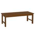 Modern Slat Top Solid Wood Patio Bench - Furniture Home Direct