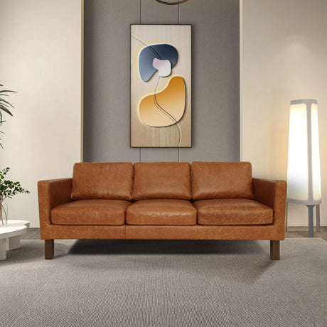 Memphis - Waxy Sofa - Cognac - Furniture Home Direct