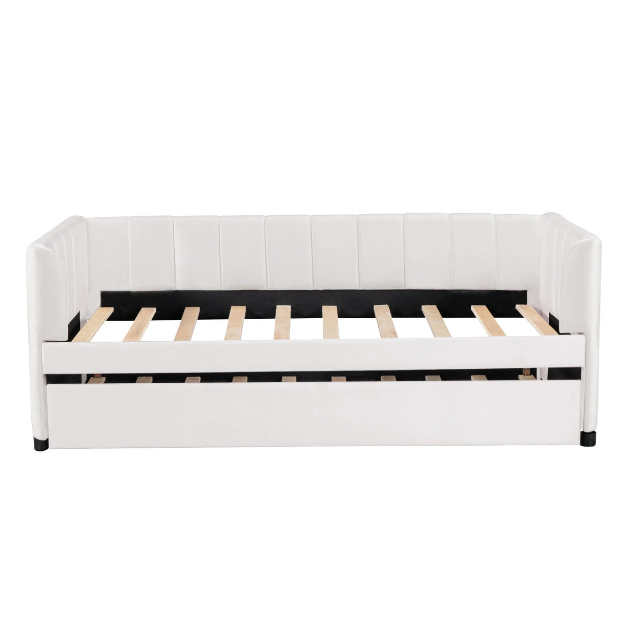 Upholstered Daybed With Ergonomic Design Backrest - Furniture Home Direct