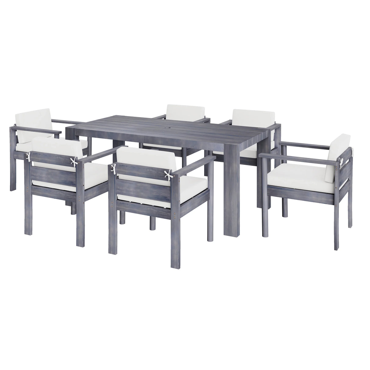 7 Piece Patio Dining Table Set - Furniture Home Direct