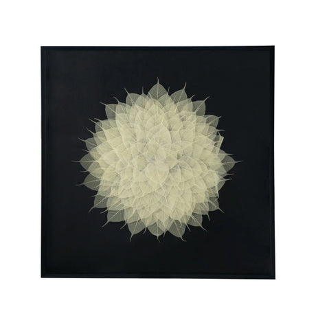 Camilla - Square Shadow Box Wall Decor - Black White - Furniture Home Direct